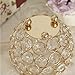 VINCIGANT Gold Decorative Candle Lantern/Tealight Candle Holders Bling Decorated Candy Bowls Dinning Room Office Table Centerpieces