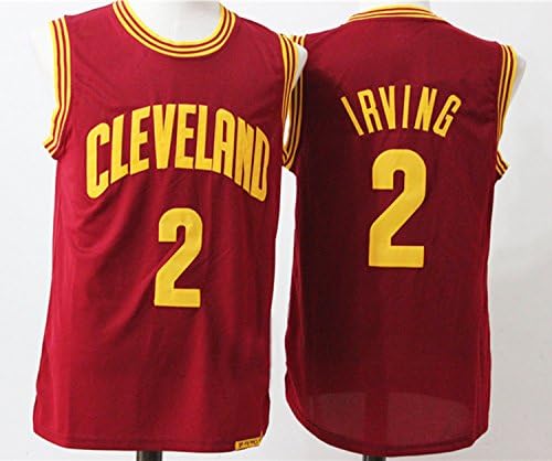 Mens Cleveland Cavaliers Kyrie Irving #2 Basketball Jersey Red L