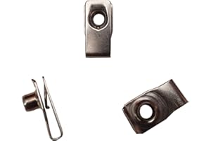 5/16"-18 Long Stainless Steel U -Style Clip-On Nut,U-Type Fasteners (Pack of 20)