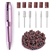 MelodySusie Taladro de uñas eléctrico portátil compacto - Kit de lima de uñas profesional eléctrica ligera para uñas acrílicas, de gel,