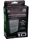 Aquarium Masters Replacement Aquarium Carbon Filter Cartridge for Whisper Power Filter 10, E, J, MicroFilter & 10i, The Old Top Fin Power Filter 10 and Old 15 Model 10 & 30!