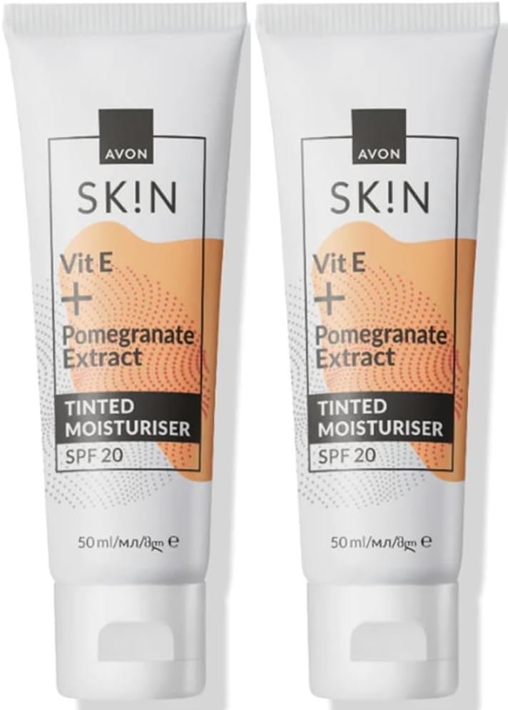 Avon SK!N Radiance Tinted Facial Day Moisturiser SPF20 Normal Skin 2x50ml