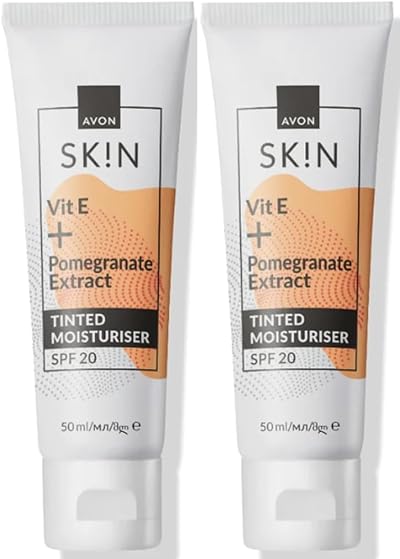Avon SK!N Radiance Tinted Facial Day Moisturiser SPF20 Normal Skin 2x50ml