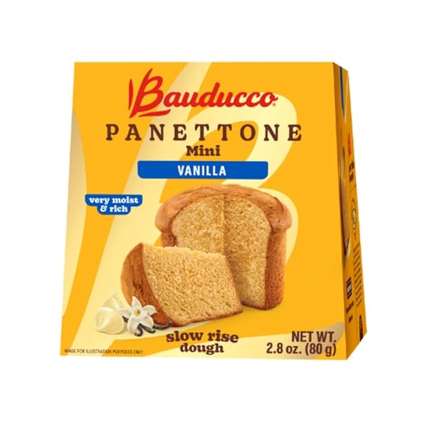 BAUDUCCO MINI PANETTONE VANILLA, MOIST & FRESH TRADITIONAL...