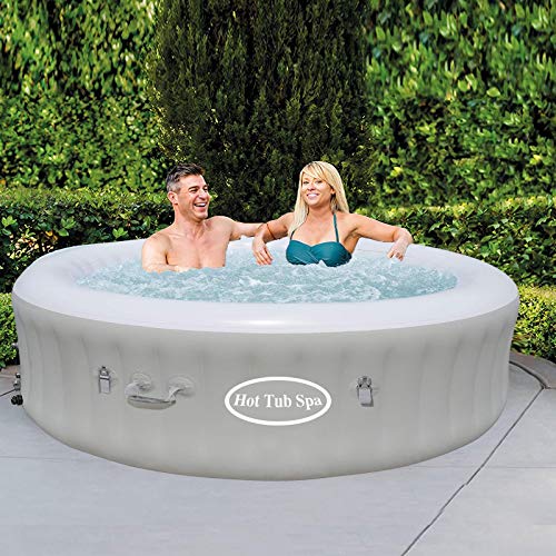 Inflatable Hot Tub, Portable SPA Blow Up Hot Tub with Remote Control, 24 Person (Gray) Pricepulse