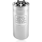 CBB65A 120uF Run Capacitor 250VAC 120MFD for AC Compressor Fan Motors | HVAC Motor Capacitor Replacement, 40/85/21 SH C P1 50/60Hz 10000AFC PB1300