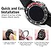 [Aluminum] Galaxy Watch 46mm Bezel Styling, Galaxy Gear S3 Frontier & Classic Bezel Ring Adhesive Cover Anti Scratch Aluminium Protection Tachymeter, Design for The Galaxy Watch Accessories - BRD