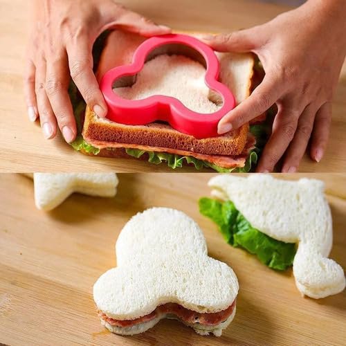 Comdima Infantil Molde De Corte Pão Frutas Sanduíche Dobrado