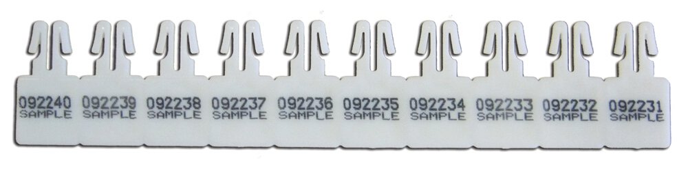 GoSecure Numbered Arrow Seal White Pk4x250 ARROW250NO_WHS