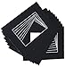10 of 18x24 Black Pre-cut Acid-free whitecore mat for 13x19 + back+bag