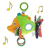 ALL-IN-1 Wingingkids Baby Toy with Music Funny Soft Plush Toy for 0-6 Years Old with Mirror and Sound Paper