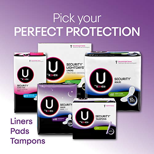 U By Kotex Security Tampons Regular Absorbency Unscented 64 Count 4 Packs Of 16 Packaging May Vary Pricepulse