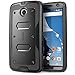 Nexus 6 Case, [Heave Duty]Slim Protection i-Blason Google Nexus 6 Phone Case Armorbox [Dual Layer] Hybrid Full-body Protective Case with Front Cover and Built-in Screen Protector / Impact Resistant Bumpers Cover for Motorola Nexus 6 Phone (Black)