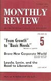 MONTHLY REVIEW: An Independent Socialist Magazine. Volume 36, Number 5 October 1984.