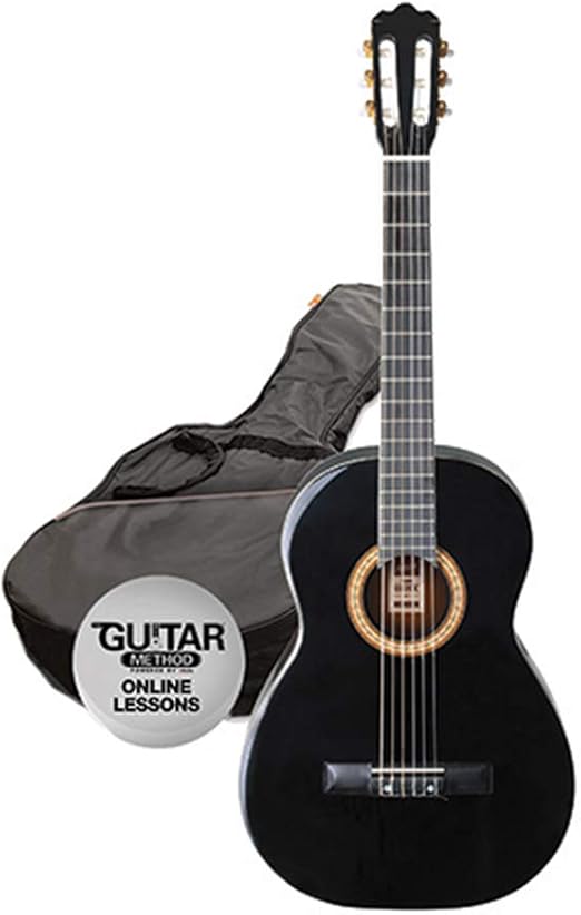 Ashton 1/2 Size Classical Guitar Pack Black Amazon.co.uk Musical