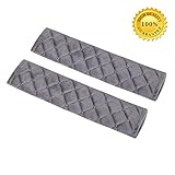 Safety Belt Cover,Car Belt Protector,Carsemoo Seat Belt Shoulder Strap Cover Harness Pad For Car/Bag,Soft Comfort Helps Protect You Neck And Shoulder From The Seatbelt Rubbing/Lrritation (Gray 2-Pack)