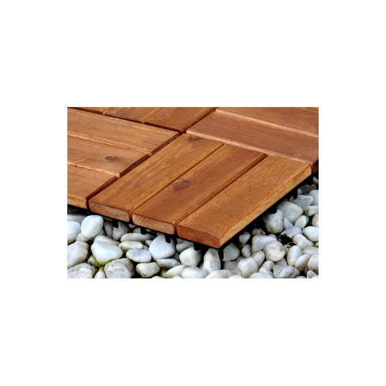 Terrassenfliesen Klickfliesen Holzfliesen 11x Platten Balkon Fliesen