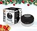 Abco Tech Water Resistant Wireless Bluetooth Shower Speaker with Suction Cup and Hands-Free Speakerphone, Black