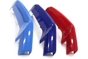 PENGCHEN For BMW X2 F39 2018-2022 M Color Car Front Grille Inserts Trims Strips Buckle Covers Clips 3Pcs (8 Grille)