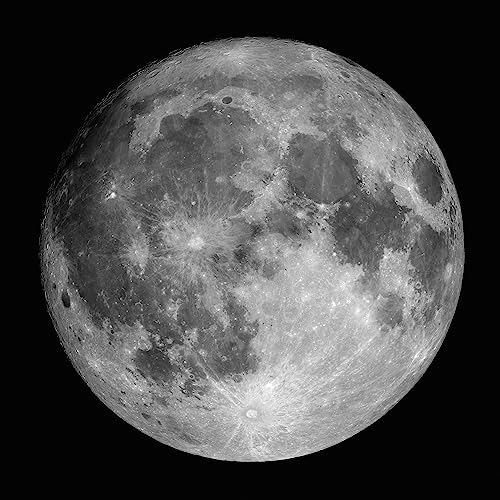 ART.COM Wall Art Prints Full Moon by Stocktrek Images, Astronomy Decor, 30" x 3…