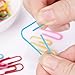 Paper Clips, OUHL 450 Pieces Colored Paperclips, Medium 28mm and Jumbo Sizes 50mm, 6 Assorted Colors Office Clips for School Personal Document Organizing Professional Work