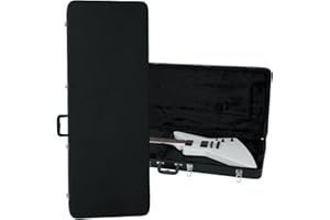 Gator Cases Hard-Shell Wood Case for Extreme Shaped Guitars; Fits Explorer, Flying V, BC Rich, More (GWE-EXTREME)