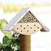 EXQUIS HOME Garden Bee House Outdoor Garden Decor for Solitary Bees, Insect Hotel for Bee Lovers, Idea for Bee Keepers