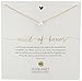 Dogeared Maid of Honor, Small Button White Pearl Necklace, 16