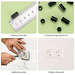 Nylon Spacers Set - 230PCS Black Standoffs Spacers