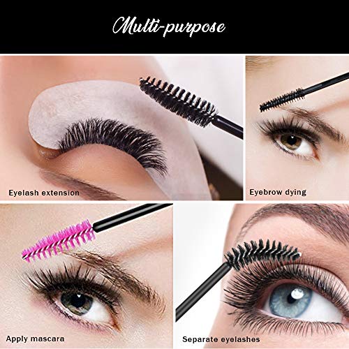 Disposable Mascara Wands, 300 Pcs Teenitor Eyelash Brushes Set Eyebrown