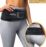 Sacroiliac SI Hip Belt for Women and Men That Alleviate Sciatic, Pelvic, Lower Back and Leg Pain, Stabilize SI Joint | Trochanter Belt | Anti-Slip and Pilling-Resistant (Black, Regular)
