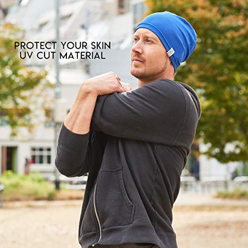 CHARM Sports Beanie Lightweight Mens - Light Weight Moisture Wicking Womens Fitness Running Cycling Gym Active Wear Casualbox Khaki - Thumbnail 5