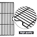 Hongso 19 1/4 Inch Porcelain Cast Iron Grill grates Cooking Grid Replacement for Charmglow 810-7450-S, 810-8530-F/S, Nexgrill 720-0511 20-0336, Aussi, Jenn-Air, Weber Genesis Series, PCB152