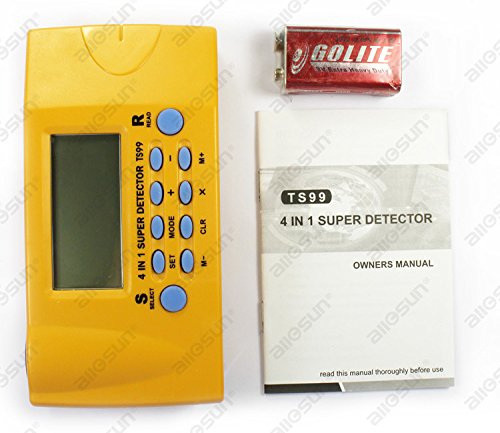 ALLOSUN 4 in 1 Ultrasonic Distance meter/Wood Stud Finder/Metal Detector/AC Wires Tracker