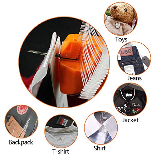 Molliy Clothes Tagging Gun Kit Price Tag Gun for Clothing(2 Pack) 5000 2 Inch Attachments and 10 Needles,Orange