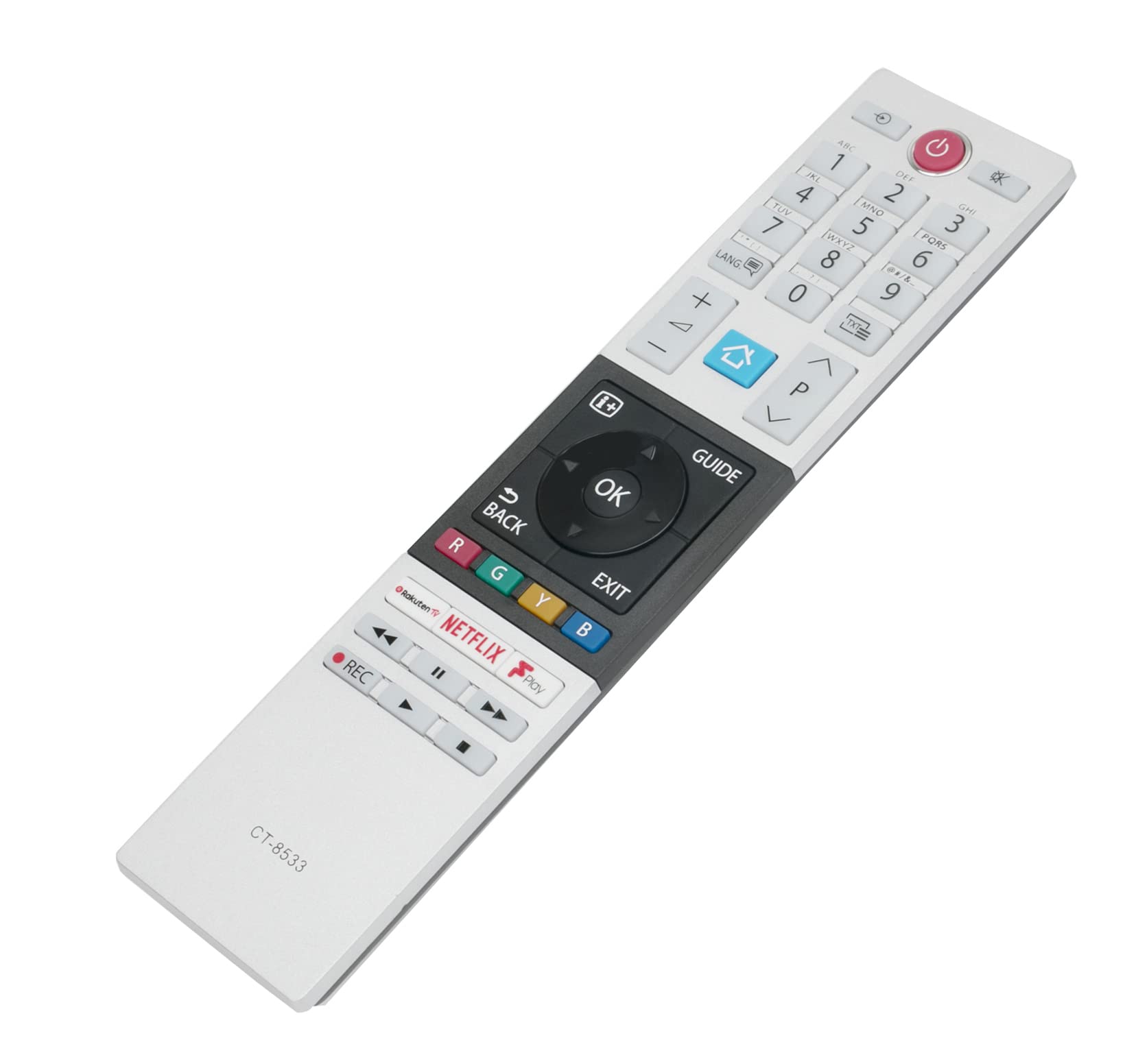 AULCMEET CT-8533 CT8541 RC42150 Replaced Remote Fit for Toshiba 3D OLED TV 43U5863DB 49U5863DB 50U5863DB 55U5863DB 65U5863DB 43U6863DB 49U6863DB 50U6863DB 24L2863DB 32L2863DB 24W3863DB 49V5863DB