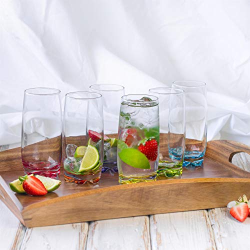 Lav Adora - Highball-Cocktailgläser - Regenbogenfarben - 390 ml - 12 Gläser – Bild 5