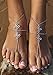 Bienvenu Barefoot Sandal Foot Jewelry Chain Anklet Bracelet,Silver_Style 4