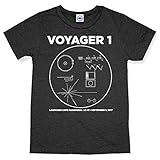 Hank Player 'NASA Voyager 1' Men's T-Shirt (XL, Heather Charcoal)