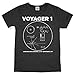 Hank Player U.S.A. NASA Voyager 1 Men's T-Shirt (L, Heather Charcoal)