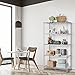 Cozzine 5-Tier Storage Shelves, Adjustable Storage Shelves Heavy Duty Steel Tube Wire Shelving Unit, 35.4