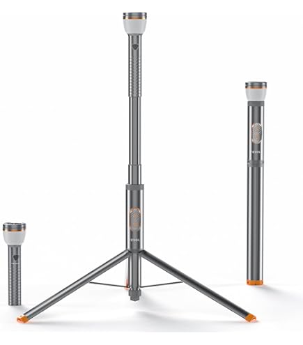 Lampe De Camping LED Télescopique & Aimantée - 10000 MAh - Portative Pour Travail Extérieur
