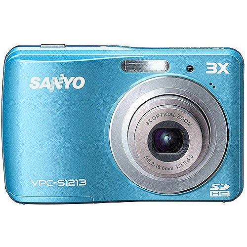 Sanyo VPC-S1213LB 12MP Digital Camera | Blue Sanyo VPC-S1213LB 12MP Digital Camera | Blue