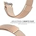 Gear S2 Watch Band, MoKo Milanese Loop Stainless Steel Mesh Bracelet Smart Watch Strap + Connector for Samsung Gear S2 SM-R720 & SM-R730 Smart Watch (NOT FIT Gear S2 SM-R735), Rose GOLD