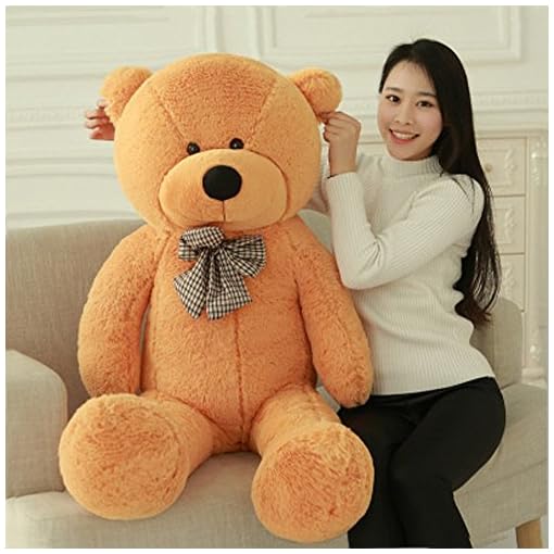MorisMos Giant Cute Soft Toys Teddy Bear for Girlfriend Kids Teddy Bear (Light Brown, 55 Inch) - Image 4