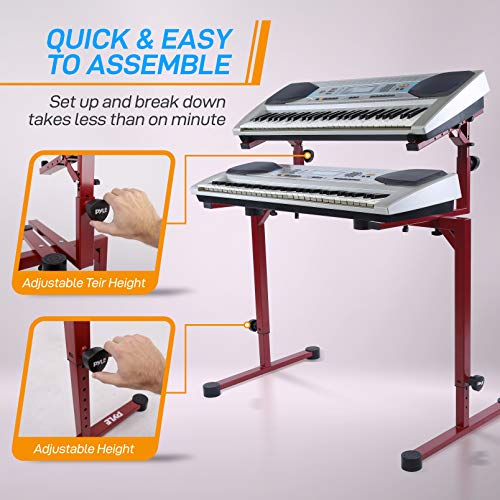 Pyle Universal Keyboard HeavyDuty Electronic Organ Holder Rack