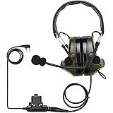 Retevis EHK007 Noise Reduction Walkie Talkie Headset, Compatible with Retevis RT22 RT21 H-777 RT68 Baofeng UV-5R Walkies Talk