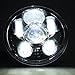 Wiipro 5-3/4 5.75 Daymaker LED Headlight for Motorcycles Harley Davidson Dyna Projector Driving Light Black