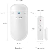 SECRUI Wireless Door Open Sensor Alarm Chime 400ft 52 Tones 110 dB view 5