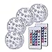 Wuudi LED Multi Color Remote Controlled Waterproof Environmental Product Eco-friendly Submersible Lights for Aquarium, Pond, Wedding, Halloween, Christmas, Party, Holiday Lighting Events